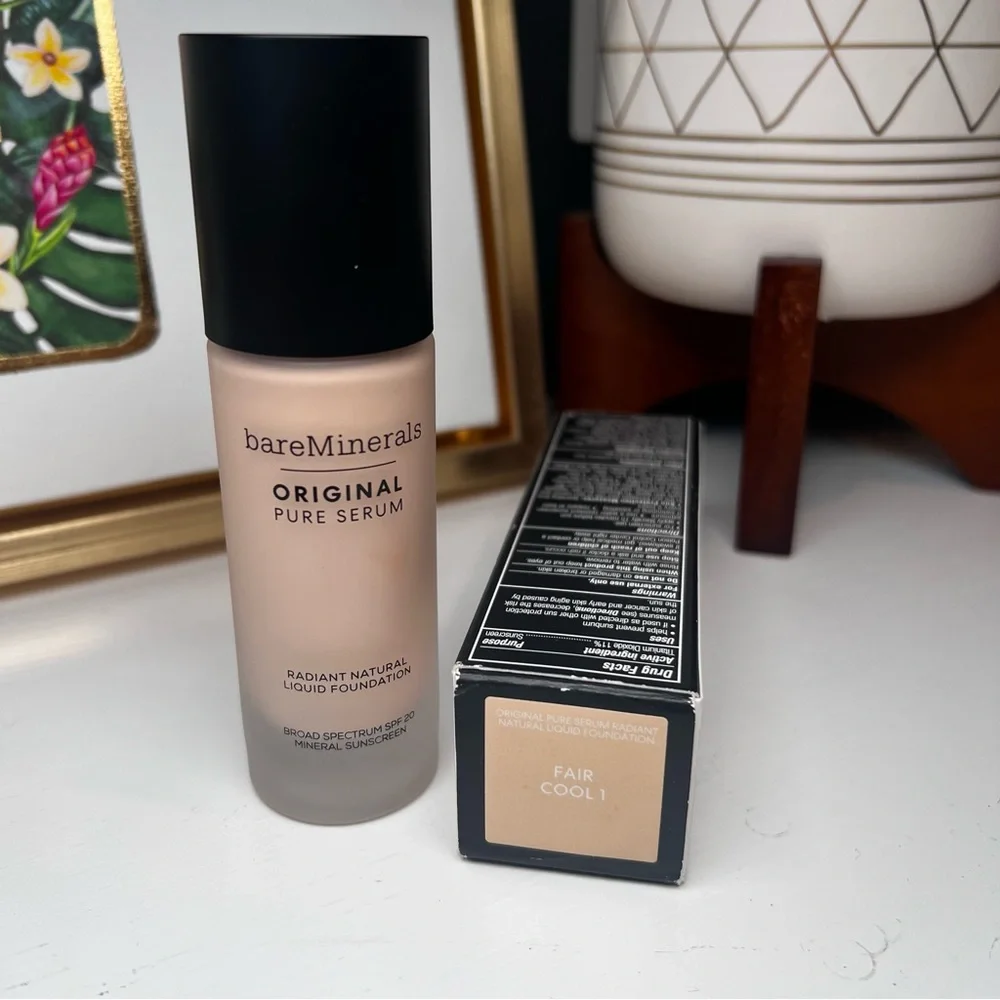 bareMinerals Original Pure Serum Foundation - Fair Cool 1 - NEW